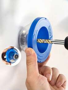 1Pc Electric Drill Dust Collector Cover, Must-Have Accessory, Collecting Dust Bowl Dust Proof For Electric Household Tools Drill - Blue - View 3