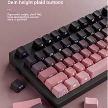 PBT 材质侧面雕刻半透明渐变键帽，OEM 外形适用于 MX 开关，可定制机械键盘 DIY（不含键盘） - 彩色 - 查看 7