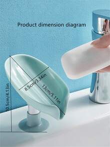 1 Stück Seifencartridge mit blattförmiger Ablaufleitung, verwendet für Badaccessoires, Seifenbehälter, Seifenhaltertabletts für Badezimmerlagerung und Organisation, Waschbecken Dekoration, kleine Badezimmerwerkzeuge