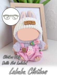 1 Stück Kleidung für (Puppe nicht enthalten), Puppenkleidungs-Set, Mini Kamera Zubehör Anhänger, Taschenverzierung Anhänger/Schlüsselanhänger/Mini Charm, geeignet als Party-, Familien- und Geburtstagsgeschenke. Süßer Hut-Schuhe-Sonnenbrille Anzugsatz, passend für Kleidung & 17cm stehende Puppen, Spaßiges Zubehör für Vatertag, Muttertag, Valentinstag, Erntedankfest, Ostern, Geburtstage, Geschenke an Familie und Freunde, Hochzeiten, Abschlussfeiern.