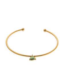 1 件 Ins 风格不锈钢十二月诞生石镶嵌锆石手链，真空镀 18K 金，展现优雅和女性魅力，女士珠宝 - 金色 - 查看 11