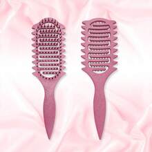 1 件轻质卷发刷 - 采用透气设计，可快速干燥和定型头发，帮助定义和造型男士和女士的卷发，减少毛躁和分叉，适合夏季、旅行和日常使用 - 均碼 - 查看 11