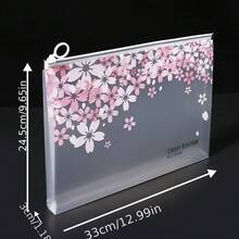 Bộ 4 bìa đựng tài liệu chống thấm nước kiểu hoa anh đào khổ A4 của Wu Zhichao, 4 kiểu dáng phù hợp cho đồ dùng học tập, văn phòng phẩm, sắp xếp nhà cửa và lưu trữ khi đi du lịch. - Nhiều màu - Xem 3