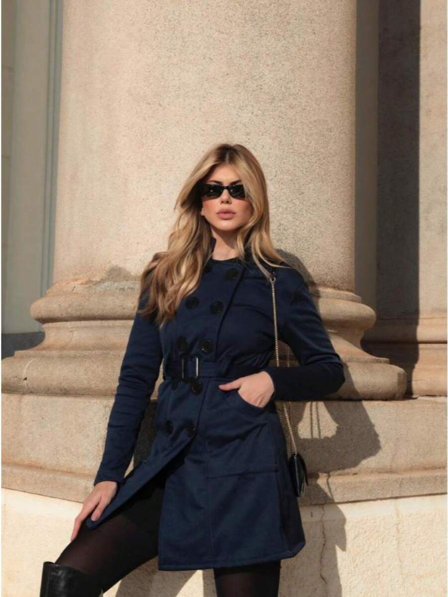 Women's Winter Fashion Sweatshirt Coat - 黑色 - 查看 1