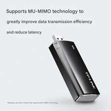 tp-link TL-XDN9000免驅網卡 雙頻並發 極速傳輸 智慧訊號增強 影音無延遲 網課/會議不卡頓 即插即用全相容 - 黑色 - 查看 4