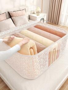 1/2 túi đựng đồ Giáng sinh dung tích lớn, túi đựng quần áo và chăn dự trữ cuối năm, túi đựng chăn dung tích lớn, túi đựng quần áo và chăn chống thấm nước và chống ẩm, túi đựng đồ di chuyển và tái định cư, túi đựng đồ lặt vặt Halloween và túi đựng đồ gia dụng có thể gấp gọn để sắp xếp đồ dùng thiết yếu hàng ngày vào mùa thu/đông - trắng - Xem 1