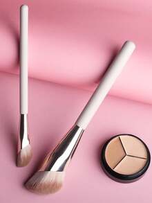 2 Pieces Set Of High-Quality Solid Wood Pole Plus Aluminum Tube Concealer Brush, Makeup Beauty Brush, Concealer Blending Brush, Under-Eye Concealer Brush (Blush Brush + Concealer Brush),Brush Set,Makeup Brush Kit,Make Up Brush Set,Make Up Set Complete,Makeup Brush Set,Complete Makeup Kit,Brush Kit,Brushes Makeup Set,Makeup Gift Set,Set - Multicolor - View 5