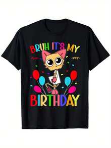 Dandy'S Birthday World | Scraps Girls Birthday Dandy'S World T-ShirtMen's T-Shirt - 黑色 - 查看 1