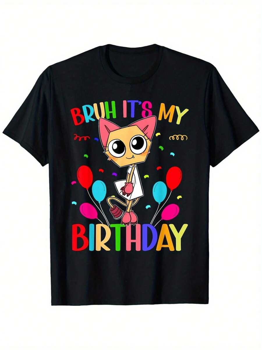 Dandy'S Birthday World | Scraps Girls Birthday Dandy'S World T-ShirtMen's T-Shirt - 黑色 - 查看 1