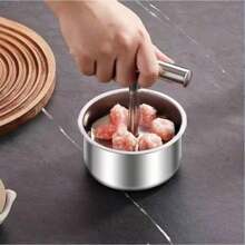 1pc Stainless Steel Meatball Maker Tool, Easy DIY Meatballs, Fish Balls, Cookies, Ice Cream, Ideal For Home And Restaurant Kitchen, Durable Kitchen Utensils, Meatball Maker