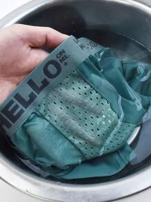 4pcs/Set Men's Ice Silk Mesh Breathable Underwear, Summer Cool Men's Innerwear