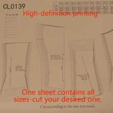 Strapless Corset Multiple Sizes Sewing Patterns,1:1 Scale Basic Women's Garment Sewing Patterns,Sewing Patterns For Beginners And Sewing Patterns,Apparel Making Templates,Handmade Garment Sewing Patterns - Brown - View 4