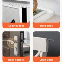 30/32/100/128 piezas Almohadillas de silicona anti-colisión, topes de muebles, calcomanías amortiguadoras de ruido para cajones, puertas de refrigeradores, puertas de gabinetes para evitar colisiones y ruido