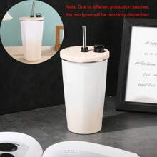 Eenvoudige koffiebeker met strass-steentjes, creatieve kantoorbeker voor koppels, roestvrij staal 304, modieuze telescopische rietjesbeker voor terug naar school