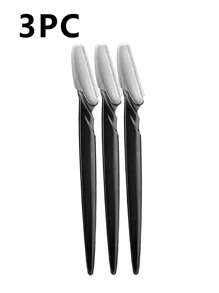 Stainless Steel Eyebrow Grooming Kit – Includes Razors, Covers, Long-Handled Scissors & Beauty Tools For Eyebrow Shaping, Exfoliating & Bikini Trimming