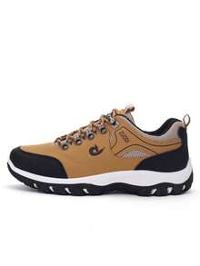 Men Hiking Shoes Waterproof Non-Slip Sport Shoes Casual Running Camping Shoes Outdoor Sneakers For Men - 黃色 - 查看 3