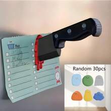 1 件趣味刀磁性冰箱贴，带创意卡通便利贴，3D 趣味斧头冰箱贴，手里剑装饰，新奇家居装饰礼品，适合家庭、办公室、冰箱、储物柜、橱柜铁表面的独特礼物 - 彩色 - 查看 13