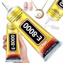 [工艺胶] 适用于镶嵌水晶 DIY 胶水，用于戒指、耳环、发夹上的珠宝、人造珍珠和水钻，适用于学校用品、返校 - 彩色 - 查看 10