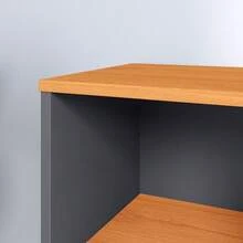 Bedside Table With Niche, Toothpick Legs, Retro Charming Bedroom Bed - Xám - Xem 3