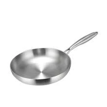 ABKOK Premium 3-Layer Stainless Steel Anti-Stick Frying Pan - Thick Honeycomb Design, Rapid Heat Induction & Gas Stove Compatible, Ideal For Eggs & Steaks, Dishwasher Friendly For Home & Restaurant Use