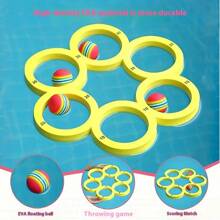 Nuovo gioco interattivo galleggiante in EVA - Anello da lancio giallo - Palla da lancio per piscina estiva - festa - Gioco