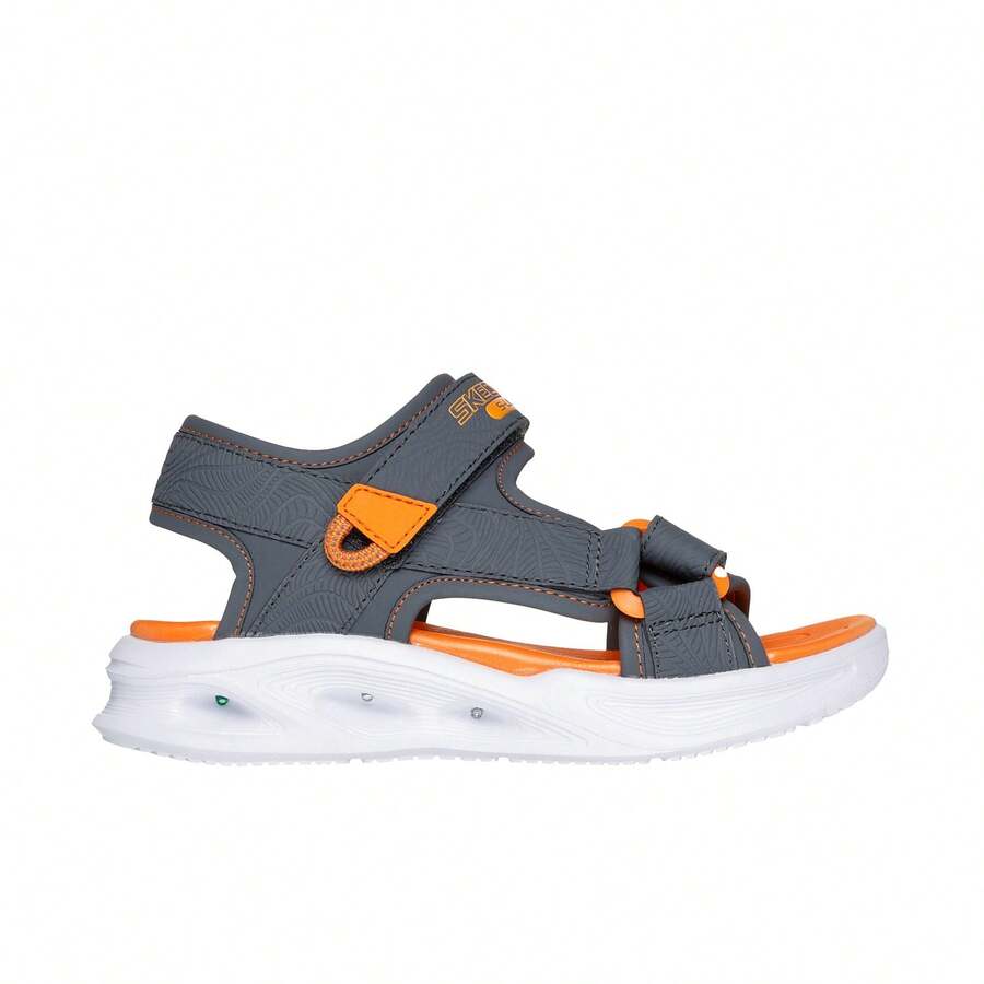 Skechers شباشب سكيتشرز سولا جلو 401673L-Ccor لون فحمي وبرتقالي للأطفال - برتقالي فحمي. - مشاهدة 1