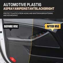 Universal Car Plastic Scratch Repair Paste, Rubber Bumper, Wheel Arch, Side Panel Scratch Remover, Interior Dashboard Plastic Scratch Remover, Plastic Oxidation Polishing Paste, Maintenance And Moisturizing For Plastic Parts - 30g(sponge) - View 7