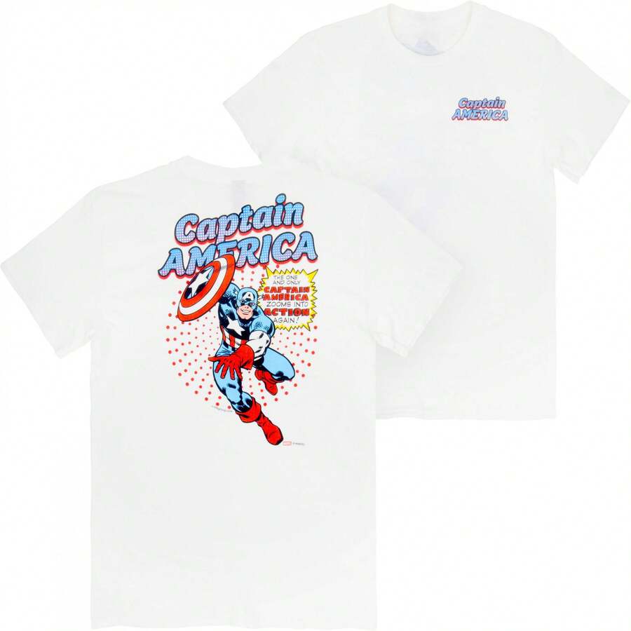 The One And Only Cap Front And Back Print T-Shirt - White - View 1