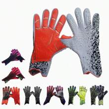 Par de guantes de portero para niños - Guantes de fútbol para partido juvenil, Par de guantes profesionales de látex para portero de fútbol, Guantes de portero de fútbol con refuerzo, Accesorios de fútbol, Guantes deportivos para niños, Guantes de fútbol, Un regalo para niños - Un regalo de cumpleaños.