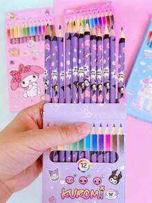 Sanrio 1 Set  Buntstifte Schreibwaren Malset, Cartoon    HB Stifte zum Schreiben, Zeichnen, Skizzieren, Geschenk (Einige Teile können zufällig sein)