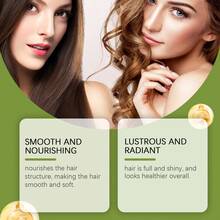 7-In-1 Nourishing Hair Mask, 250g, Infused With Rosemary, Castor Oil, Babassu Oil, Pumpkin Seed Oil, Peppermint Oil, Biotin, Keratin Oil, Highly Moisturizing, Repairs Damaged Hair, Leaves Hair Soft And Glossy (2 Variants) - White - View 4