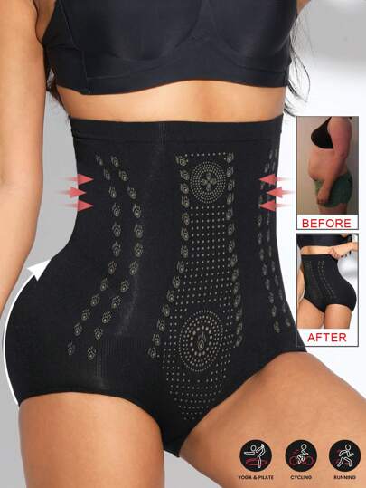 1pc High Waist Sports Pants For Women, Booty Lifting, Sauna Shaping, Slimming, Yoga & Fitness Tight Leggings, Seamless Workout, Perfect Body Shaper, Moisture Wicking Tights, Ladies Athletic Wear Gym Accessories For Belly Slimming Girdles, Lumbar Girdles For Belly Slimming Corset