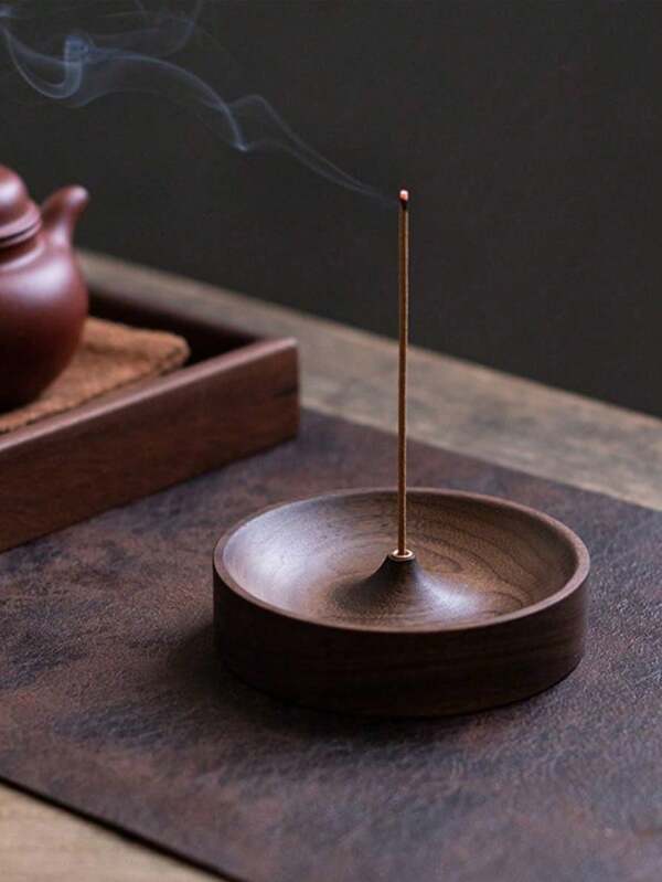 Wooden Household Incense Holder, Wooden Incense Thread Holder, Household Handmade Incense Thread Base, Thin Incense Holder (Product Batches Are Different, There May Be Color Difference, Mind Carefully Purchase