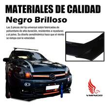 Vmingo Lip Splitter Delantero Universal Plástico Delantero Auto Deportivo Tuning - Arco Negro Piano - Ver 3