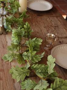 36 件橡树叶藤蔓，1 件 170 厘米丝绸布，适用于秋收节、感恩节、万圣节、家居装饰、门窗装饰、橱柜装饰、楼梯装饰、派对装饰、假植物