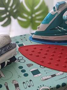 1pc Multi-Color Multipurpose Silicone Iron Resting Mat, Heat-Resistant Silicone Iron Pad For Flat Irons & Ironing Boards