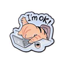 Cat Enamel Pin Lapel Pins Badges On Backpack Women's Brooch Clothes Gift Jewelry Fashion Accessories - NR11888 - View 3