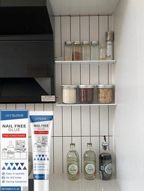 Nail-Free Adhesive, Durable And Sturdy For Home Use On Wood, Metal, Ceramic, Plastic, Daily Household Items