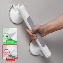 Support Hand Rail Handle Bar Grip Grab Suction Bath Bathroom Shower - Grey - View 2