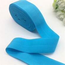 2Yards 1" (25mm) Elastic Ribbon Fold Over Elastic Spandex Satin Band Ties Hair Accessories Lace Trim
