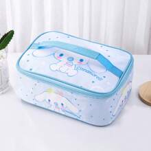 Sanrio 1 szt. Torba na lunch z motywem kreskówki Sanrio, Kuromi, Hello Kitty, My Melody, wielokrotnego użytku, składana, przenośna, odpowiednia do szkoły, pracy, pikniku, na zewnątrz, z powrotem do szkoły