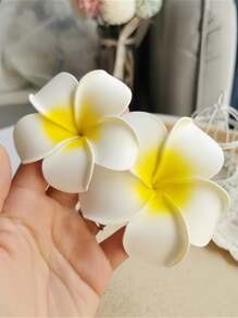 4 قطع مشابك شعر بشكل زهرة، مشابك شعر وهمية على شكل زهرة البابونج الحلوة، مشابك لخصلات الشعر الجانبية، مشابك شعر على طراز بوهيمي مناسبة للارتداء اليومي، تصوير حفلات الشاطئ والعطلات، اكسسوارات الحفلات، ملابس العطلات للنساء