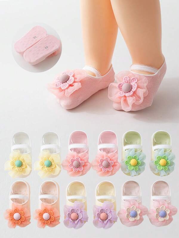 1 Pair Baby Socks, Lightweight Summer Breathable Infant Socks, Newborn Spring Toddler Girl Socks, 0-1 Year Old