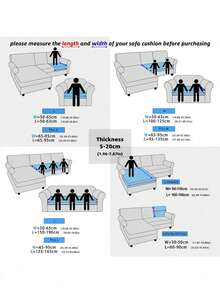 1pc Solid Color Simple All Season Thick Stretch Corn Fleece Sofa Seat Cushion Cover - Pink - View 3