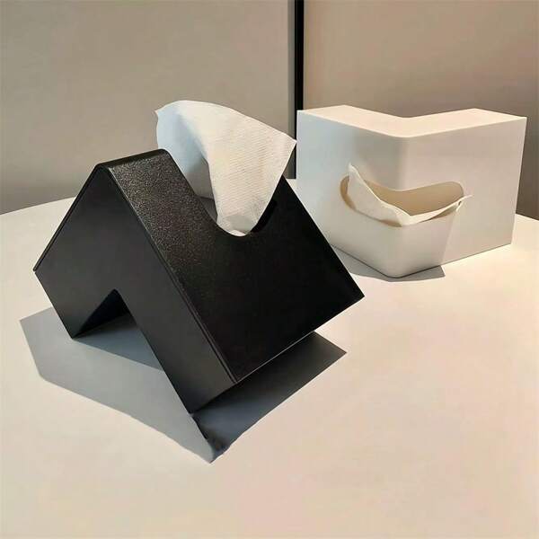 Double-Sided Funny Face Tissue Box Holder | Creative Cube Napkin Dispenser For Home & Office | Bathroom, Living Room, Coffee Table Organizer (1pc)