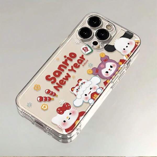 Sanrio 1 pezzo Custodia per telefono con il design carino e festoso di Hello Kitty di Sanrio, compatibile con serie 16/15/14/13/12/11/X/XS/XR/XS MAX, alla moda