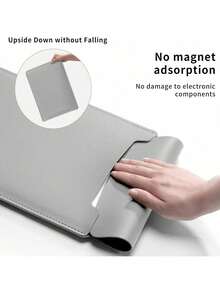 1pc Sleeve Bag For Laptop, 12/13/14/15/16 Inch, Laptop Liner Bag, Bag Accessories For MacBook Air/ Pro/ - Grey - View 4