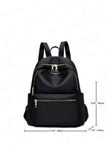 女士时尚纯色两用背包，多隔层耐用商务通勤背包，适合高中生和大学生的校园返校书包，休闲大容量户外旅行单肩包 - 彩色 - 查看 8