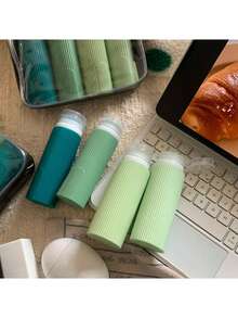 1pc Travel Bottle, Squeezable Design, Portable, Leak-Proof, Reusable, Refillable Cosmetic Containers For Toiletries, Shampoo, Shower Gel And Lotion, Travel Essentials,School Supplies Holiday Camping Holiday Essentials Vacation Accessories Mini Perfume For Women Perfume For Men Perfume Beach Travel Accessories Travel Must Haves Summer School Accessories Back To School Stuff Back To School Suppliesbag For School Wash Bag Waterproof Toiletry Bag