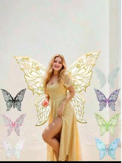 Adult Party Butterfly Wings Performance Props Holiday Show Fairy Wings, New Fabric Design Halloween